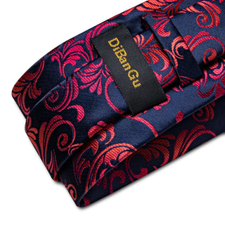 New Designer Blue Red Paisley Ties For Men Wedding Party