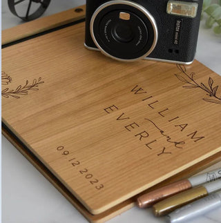 Wooden Wedding Guest Book