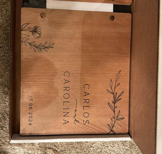 Wooden Wedding Guest Book