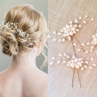 Pearl Crystal Wedding Hair Combs